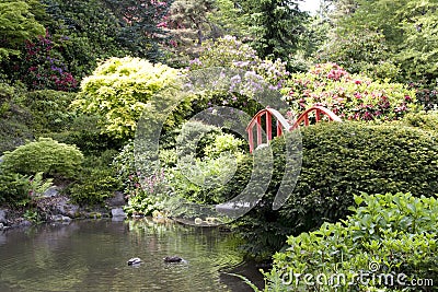 Kubota japanese garden Stock Photo