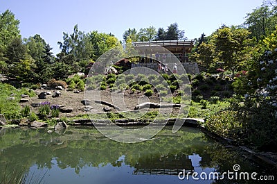 Kubota Japanese garden, Seattle, May Editorial Stock Photo