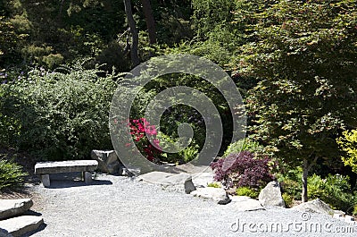Kubota Japanese garden Seattle Washington Stock Photo