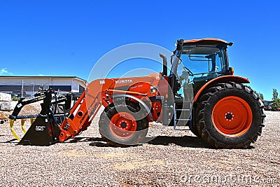 Kubota tractor with loader Editorial Stock Photo