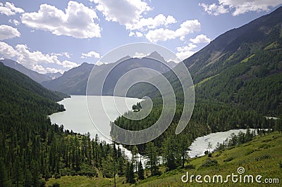 Kucherlinskoe lake, Altay, Russia Stock Photo