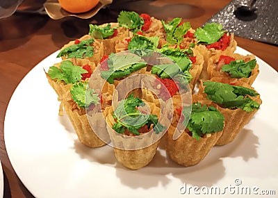 Nonya Kuih pie Tee Stock Photo