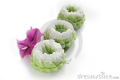 Kuih Seri Ayu - Malay traditional cake Stock Photo