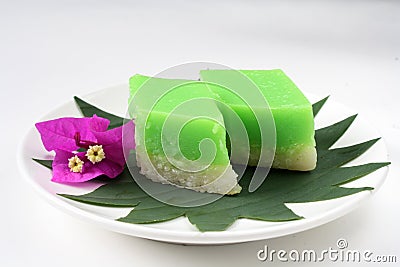 Kuih Seri Muka Stock Photo