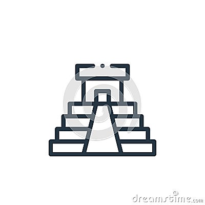 kukulkan vector icon isolated on white background. Outline, thin line kukulkan icon for website design and mobile, app development Vector Illustration