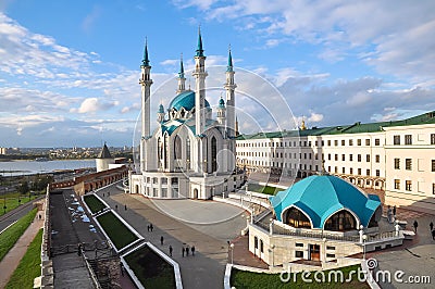 Kul Sharif mosque in Kazan Kremlin. Russia Stock Photo