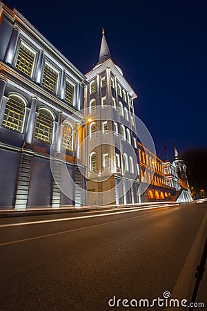 Kuleli Military High School is a military school located on the Anatolian side of the Bosphorus. Stock Photo