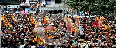 Kullu Dussehra is the renowned International Mega festival Editorial Stock Photo