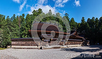 Kumano Hongu Taisha shinto shrine pano Editorial Stock Photo