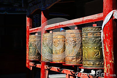 Kumbum Monastery , taersi, in Qinghai , China Stock Photo