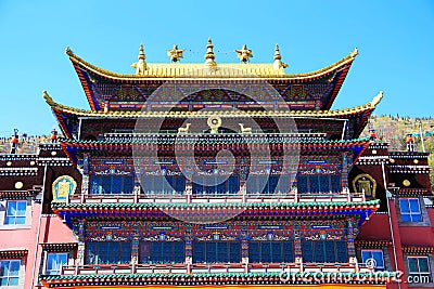 Kumbum Monastery , taersi, in Qinghai , China Stock Photo