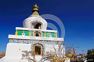 Kumbum Monastery , taersi, in Qinghai , China Stock Photo