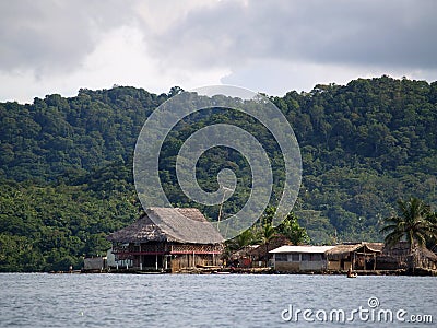 The Kuna Yala comunities in Panama Stock Photo