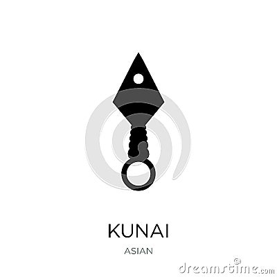 kunai icon in trendy design style. kunai icon isolated on white background. kunai vector icon simple and modern flat symbol for Vector Illustration