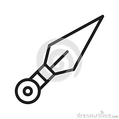 Kunai icon vector image. Suitable for mobile apps, web apps and print media. Vector Illustration