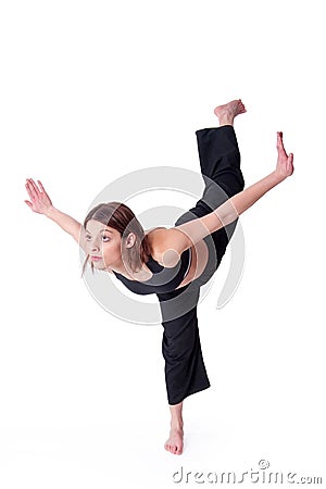 Kungfu Girl Stock Photo