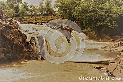 Kuntala waterfalls Stock Photo