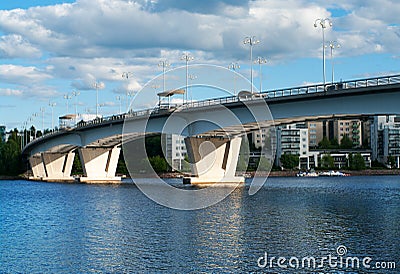 Kuokkala Bridgei in Jyvaskyla, Finland. Stock Photo