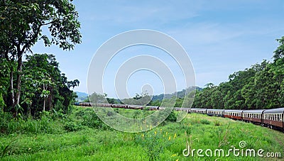Kuranda Scenic Railway in Queenland Australia Stock Photo