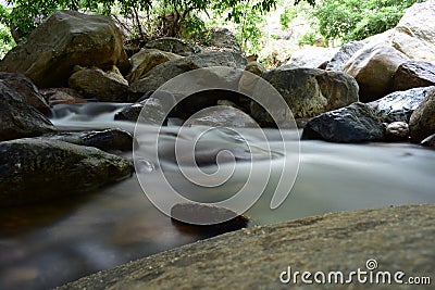 Kurangani River In Tamil Nadu Stock Photo