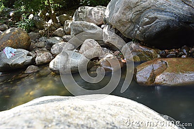 Kurangani River In Tamil Nadu Stock Photo