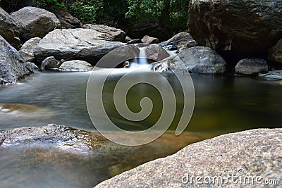 Kurangani Waterfalls In Tamil Nadu Stock Photo