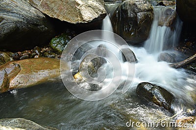 Kurangani Waterfalls In Tamil Nadu Stock Photo