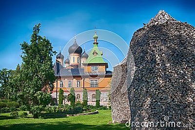 Kuremae. Estonia. Puhtitsa Dormition Convent Editorial Stock Photo