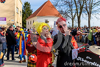 Kurents carnival Ptuj festival Editorial Stock Photo