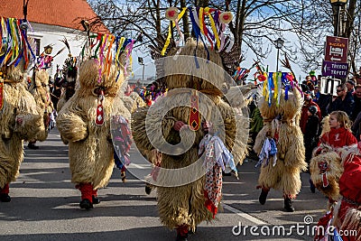 Kurents carnival Ptuj festival Editorial Stock Photo