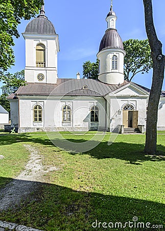 Kuressaare, saaremaa island, sstonia, europe, church st nicholas Editorial Stock Photo