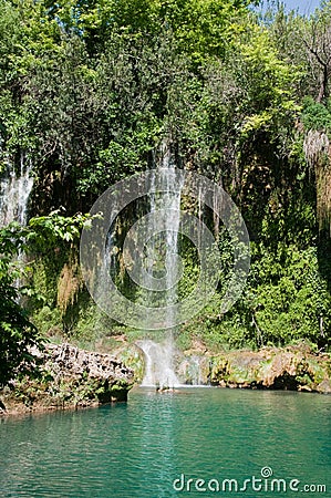Kursunlu Waterfall, Antalya (Turkey) Stock Photo
