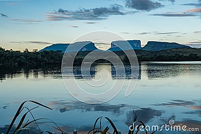 Kurun, Kunai & Kuravaik Mountains, Ucaima, Canaima, Venezuela Stock Photo