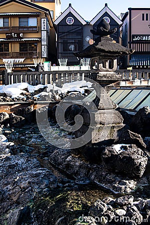 Kusatsu onsen Editorial Stock Photo