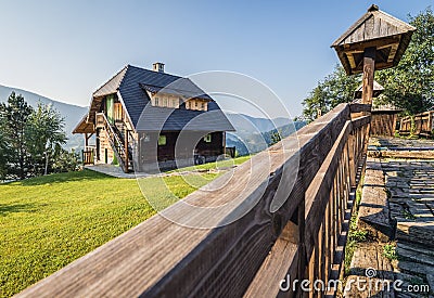 Kustendorf aka Drvengrad village in Serbia Editorial Stock Photo