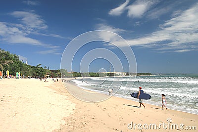 Kuta Beach Stock Photo