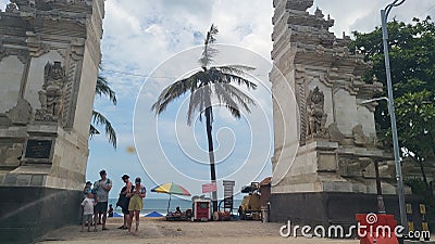 Kuta beach badung bali in the morning Editorial Stock Photo