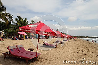 Kuta Beach, Bali Editorial Stock Photo