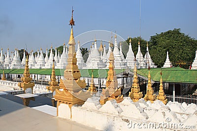 Kuthodaw Pagoda Stock Photo