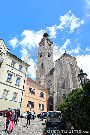 Kutna Hora - the town in the Central Czech Republic with fine architecture and interesting sights Editorial Stock Photo