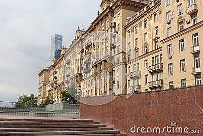 Kievskaya street. Apartment house 32 Stock Photo