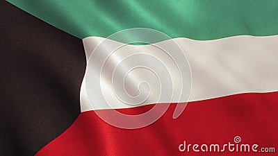 Kuwait Flag Stock Photo