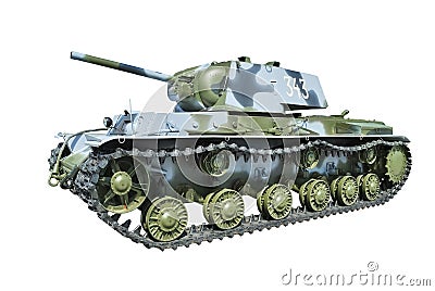 KV-1 Soviet heavy tank from World War II. Stock Photo