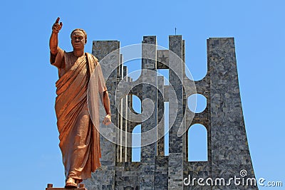 Kwame Nkrumah Memorial Editorial Stock Photo