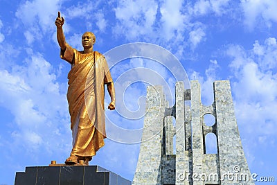 Kwame Nkrumah Memorial Park, Accra, Ghana Editorial Stock Photo