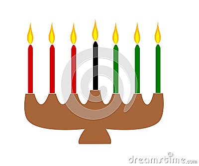 Kwanzaa candles Vector Illustration