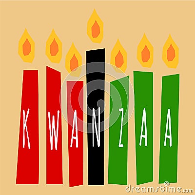 Kwanzaa candles Stock Photo