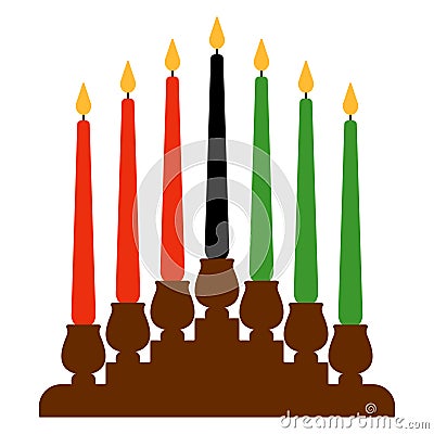 Kwanzaa Kinara Vector Illustration