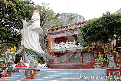 Kwun yam shrine, hong kong Editorial Stock Photo