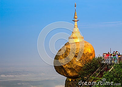 Kyaiktiyo pagoda Editorial Stock Photo